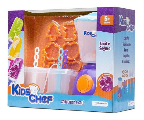 Brinquedo Kids Chef Sorveteria Picole Com Acessorios Br110