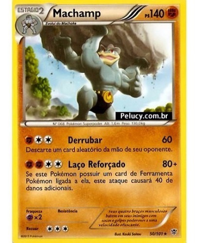 Machamp - Pokémon Físico Raro - 50/101 - Pokemon Card Game