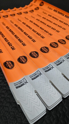 Imagem 2 de 4 de Pulseira Identificação Nylon Impressão Premium . 1000 Unids
