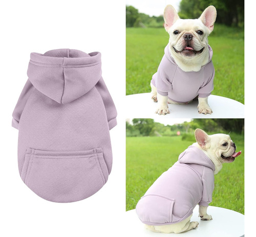 Poleron Chaqueta Para Perros Y Gatos Con Capucha Algodón 