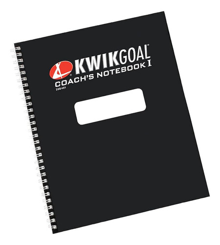 Kwik Goal Coaches' Notebook, 8.5 Pulgadas X 10 Pulgadas, Neg