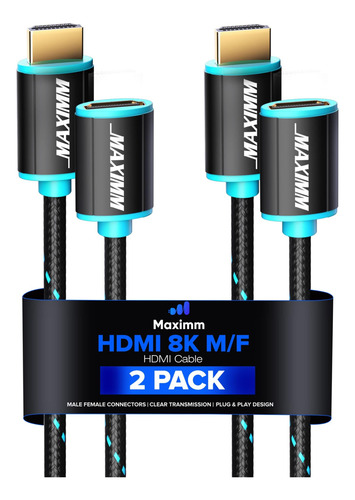 Cable De Extensión Hdmi Macho A Hembra Compatible Con Cable