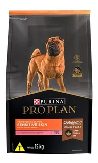 Pro Plan Sensitive Skin Ração Para Cães Médios/grandes 15kg