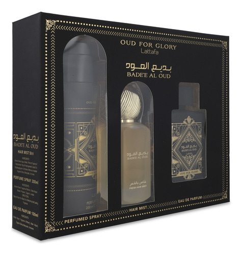 Set Lattafa Bade'e Al Oud For Glory 3pzs - Dama