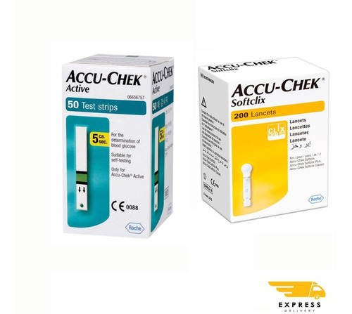 Imagen 3 de 4 de Accu Chek Promoción:50 Tiras Reactivas+200 Lancetas O Agujas