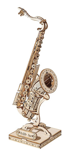 Regalo Armable 3d Saxofón Para Armar Rompecabezas Saxo