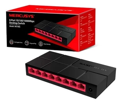 comprar Switche Ms108g Mercurys 8 Puertos 10\u002F100\u002F1000mbps Mas Rapido