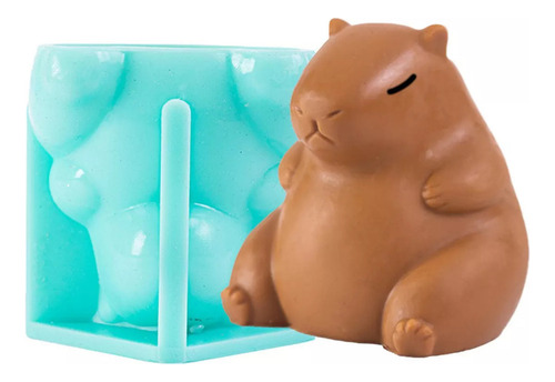 Molde De Silicona Para Mousse Capibara M Para Velas