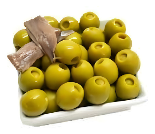 Aceitunas Verdes Rellenas Con Anchoas Famiglia Gullo 330g
