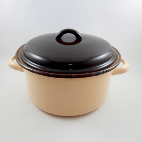 Cacerola Enlozada Antigua Condor 3 Lts Beige