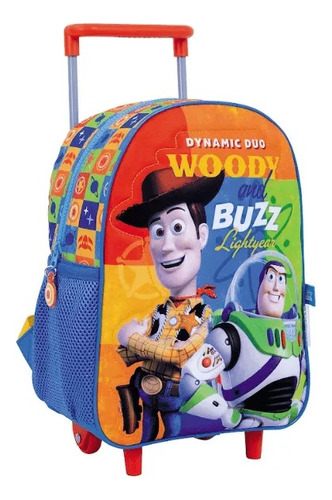 Mochila Toy Story Con Carro Jardin 12 P Original Lelab