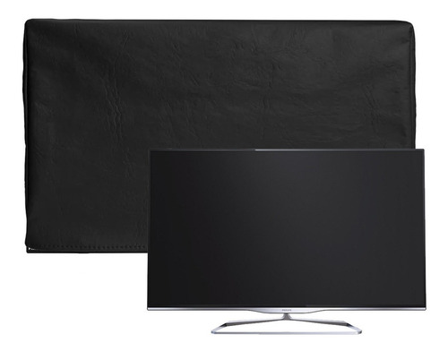 Capa Para Tv Smart Led Lcd 80 A 85 Polegadas Impermeável Cor Preto