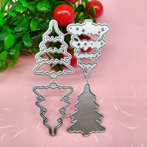 4 Troqueles Navideños Para Cortar Metal, Plantilla