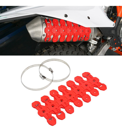 Protector De Tubo De De Motocicleta Para Motocicleta Rojo