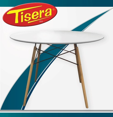 Mesa Eames Circular 100 Blanca Escandinava Tisera Eam-08