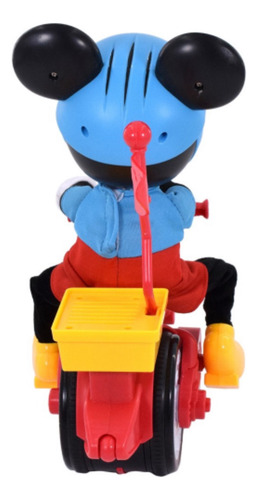Mickey Mouse Passeio Com Bicicleta - Raridade Cor Vermelho