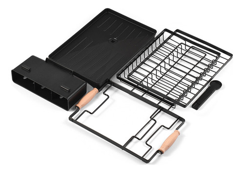 Juego De Escurridores De Platos De 3 Niveles Con Rejilla Par