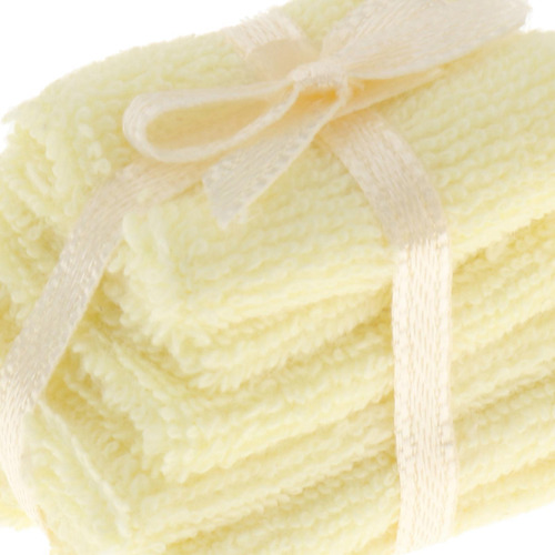 Toalla De Baño En Miniatura Para Casa De Muñecas Amarillo