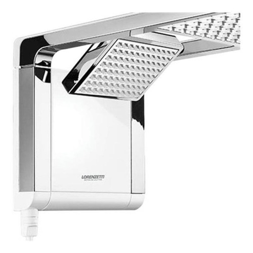 Imagem 3 de 5 de Chuveiro elétrico de parede Lorenzetti Acqua Ultra Duo branco-cromado 6800W 220V