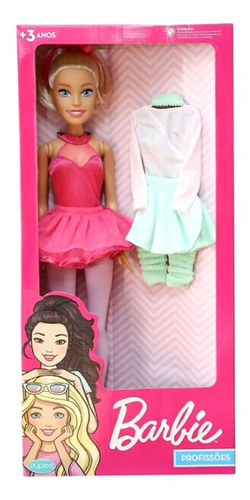 Boneca Barbie Bailarina 70cm Grande Articulada Acessórios 