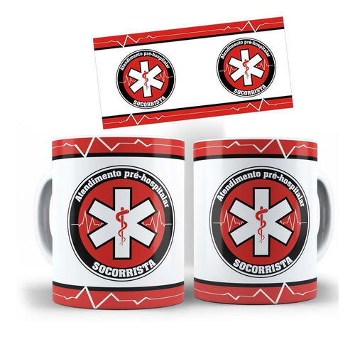 Caneca Aph Atendimento Pré Hospitalar Logo Socorrista