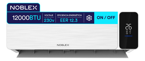 Minisplit 1 tonelada Aire Acondicionado On/Off Noblex Nsc12dcw-21amx Frío 12000 Btu 230v