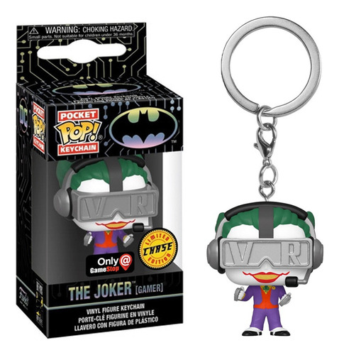 Llavero Pocket Pop! Funko: Batman - Joker Gamer Vr Chase