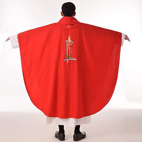 Bessume Iglesia Sacerdote Casulla Trigo Pájaro Bordado Vesti