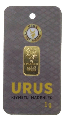 Urus 1g Moneda Rectangular 24k - Estambul