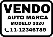 Comprar Cartel Vendo Auto X3 Unidades