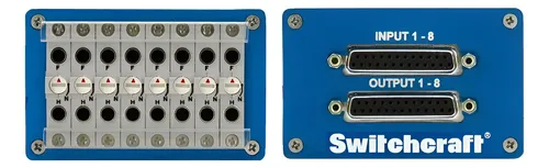 Switchcraft Studiopatch 1625 Patchbay Tt Bantam Db25 8 I/o