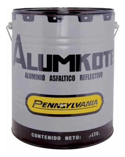 Alumkote Aluminio Asfáltico 1 Litro Pennsylvania