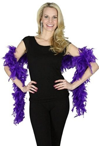 Disfraz Mujer - 55g Purple Feather Boa Costume Accessory