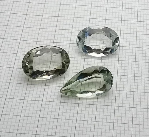Heliodoro 12.850 Cts Kit 03 Pedras Natural Praziolita A