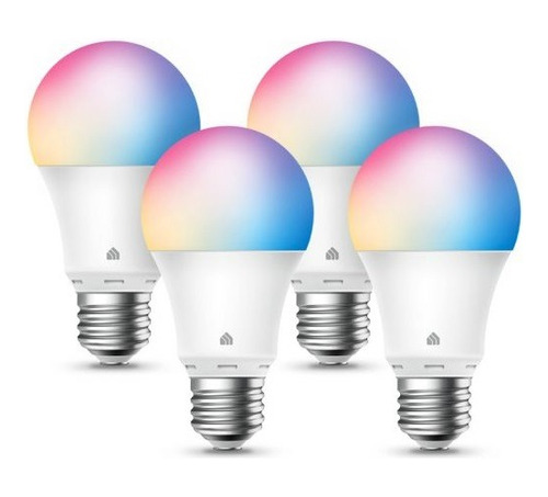 Foco Led Pack De 4 Kasa Smart Multicolor Base E26 120v 9w 