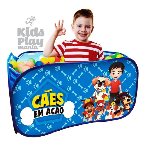 Piscina De Bolinha Cães Em Ação 100 Bolinhas Entrega Rápida
