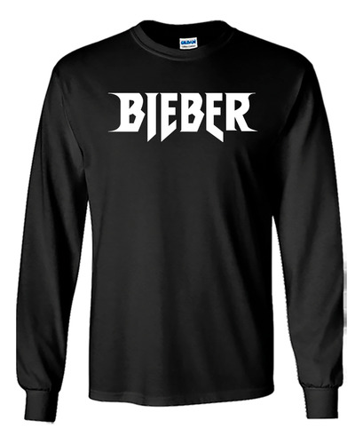 Justin Bieber Playera Manga Larga D07 N0