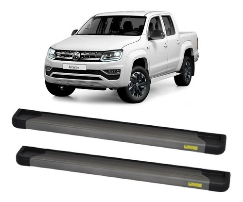 Estribo Aluminio Onix Cabine Dupla Para Amarok 2010 A 2022