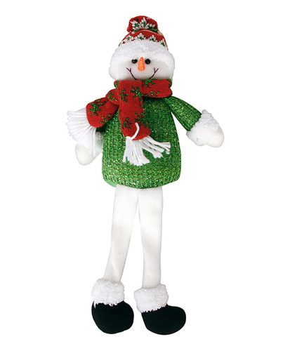 Boneco Pendente Decoração De Natal Papai Noel Perna Fina