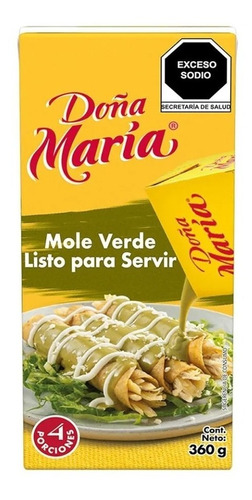 Mole Doña María Líquido Verde 360 Gr