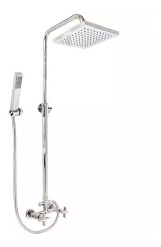 Imagen 1 de 10 de Panel Ducha Exterior Duchador Manual Flor Aqualaf Quillen