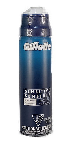Crema De Afeitar Gillette Sensitive Gel 170 Gr