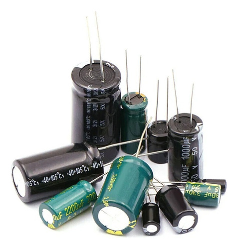 100 X Capacitor Electrolitico 220 Uf 105° 25v 35v 50v