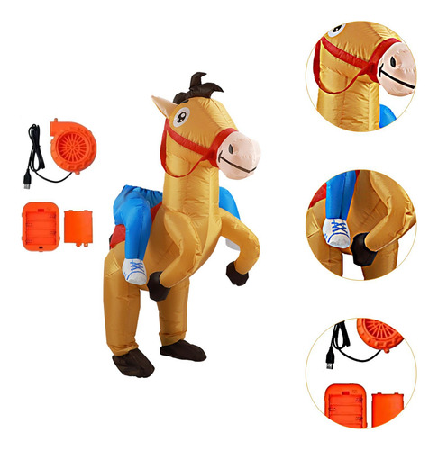 Disfraz Inflable Para Montar A Caballo Para El Festival De