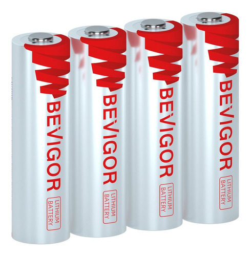 Baterías De Litio Aa De 1,5v 4 Pack, 3000mah Batería ...