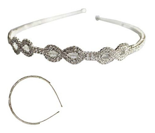 Vincha Tiara De Metal Arreglo Strass Importadas Exclusivas