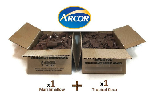 X1 Caja Tropical Coco Arcor +  Marshmallow Arcor X1 Caja