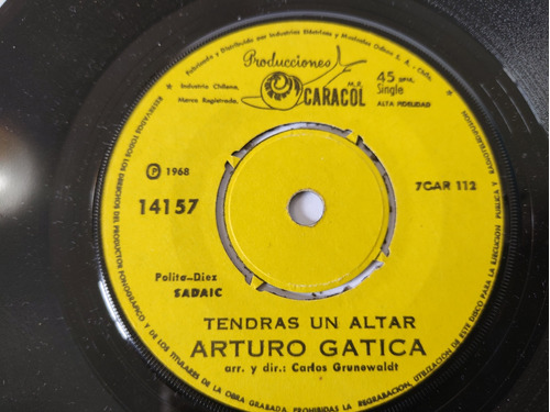 Vinilo Single De Lucho Gatica Cuando Vivas Conmigo (e183