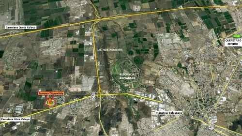 Terreno Industrial En Renta 4,094 M2 Patio-taller Bardado Libre A Celaya Corregidora Qro.