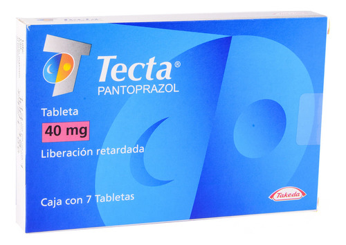 Tecta Tabletas Cubierta Entérica 40 Mg, 7 Tabletas